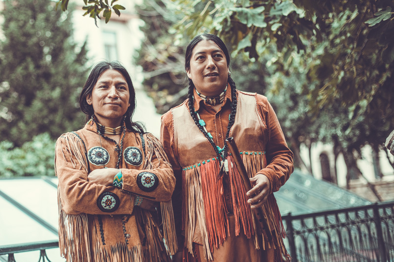 Индейцы из племени Кичуа хотят, чтобы бакинцы не стали роботами - ФОТО