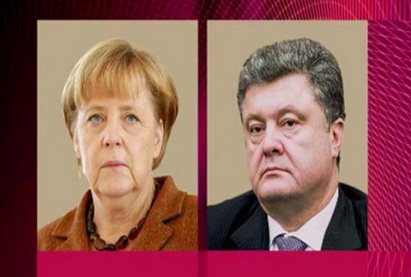 Порошенко и Меркель скоординировали позиции на ближашие переговоры с Россией по газу