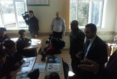 Представители СМИ Азербайджана посетили прифронтовые школы в Газахском районе - ФОТО