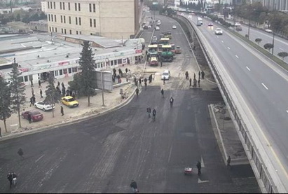 Завтра будет восстановлено движение на одном из центральных автомобильных кругов Баку – ФОТО