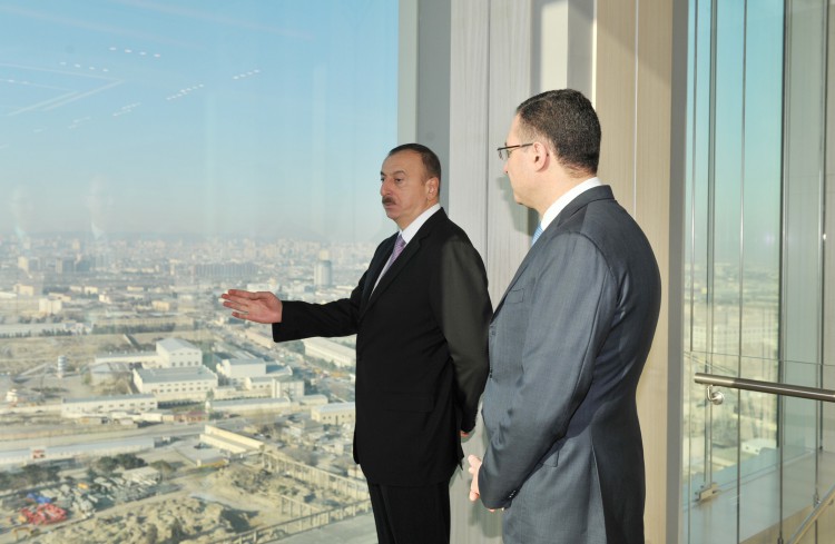 Президент Ильхам Алиев принял участие в открытии нового административного здания Госнефтефонда - ФОТО