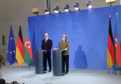 Состоялась встреча Президента Ильхама Алиева с канцлером Германии Ангелой Меркель