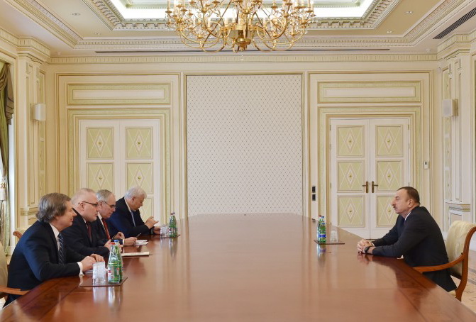 Ильхам Алиев принял сопредседателей Минской группы ОБСЕ - ФОТО