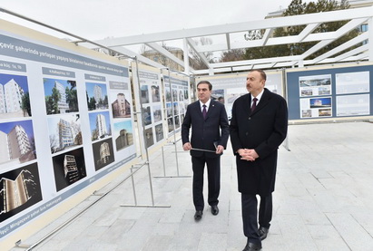 Ильхам Алиев ознакомился с реконструкцией, проведенной в парке Гейдара Алиева в Мингячевире - ФОТО