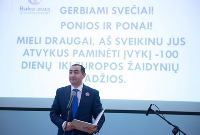 В Литве прошла презентация первых Европейских игр «Баку-2015» – ФОТО
