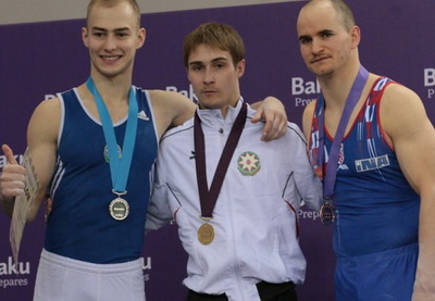 Олег Степко стал трехкратным чемпионом Азербайджана по гимнастике