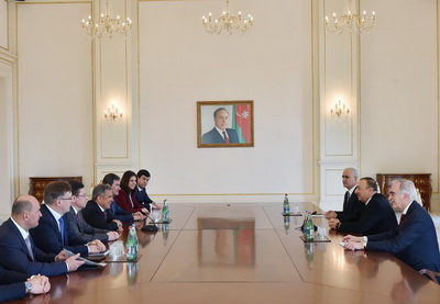 Ильхам Алиев принял Президента Республики Татарстан - ФОТО