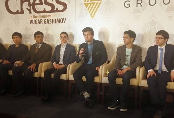 Церемония открытия и предстартовая пресс-конференция на Shamkir Chess 2015 – ВИДЕО