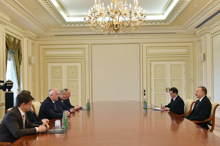 Ильхам Алиев принял делегацию во главе с гендиректором российской корпорации «Ростех»