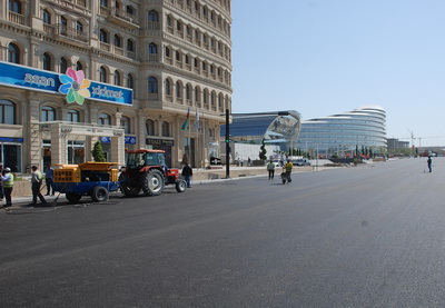 Сегодня в Баку открывается участок одного из центральных проспектов - ФОТО - ВИДЕО