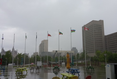 Перед мэрией столицы Канады поднят государственный флаг Азербайджана - ФОТО
