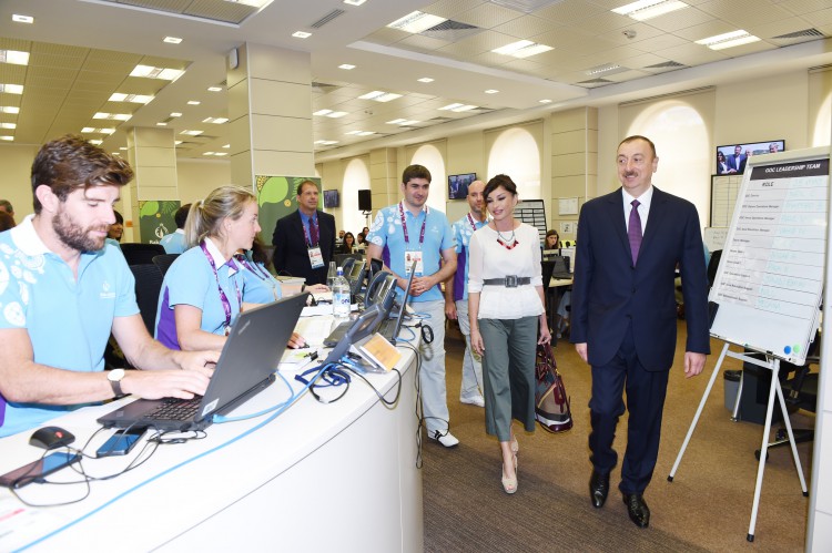 Президент Азербайджана Ильхам Алиев посетил Операционный комитет Евроигр – ФОТО – ВИДЕО