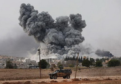 Турецкая армия обстреливает из артиллерии позиции ИГИЛ в Сирии