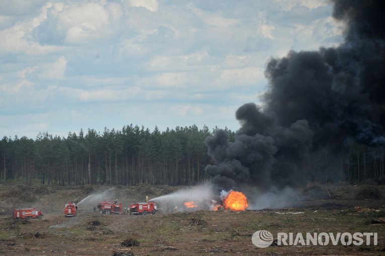 Вертолет Ми-28 потерпел крушение в Рязанской области - ФОТО