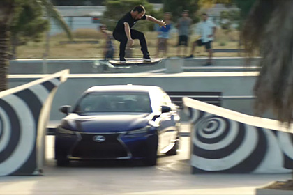 Lexus представил видео летающего скейтборда – ВИДЕО