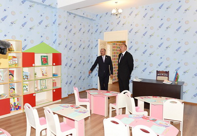 В Джалилабадском районе открыты новые ясли-детский сад, построенные по инициативе Фонда Гейдара Алиева - ФОТО