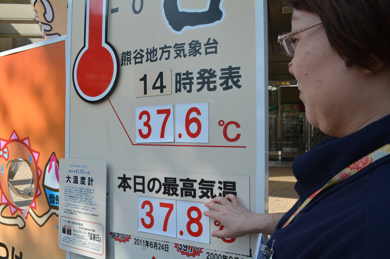 Почти 55 тысяч человек госпитализированы с начала жары в Японии