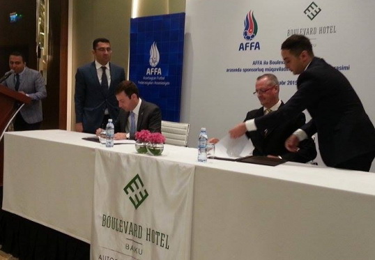 АФФА и отель Boulevard подписали спонсорский контракт