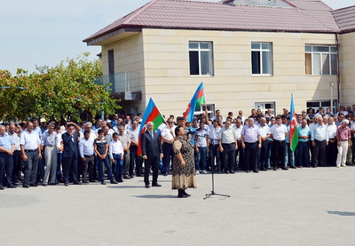 В Агджабединском районе состоялось мероприятие в поддержку Вооруженных сил - ФОТО