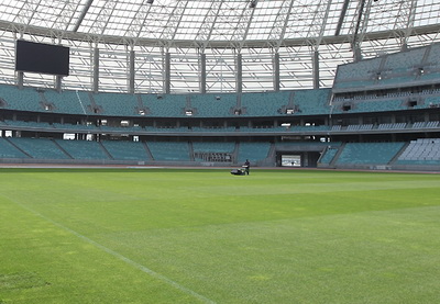 Олимпийский стадион в Баку готовится принять матч Азербайджан – Италия - ФОТО