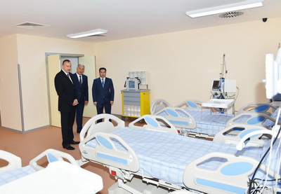 Ильхам Алиев принял участие в открытии нового здания Центральной больницы в Уджарском районе – ФОТО