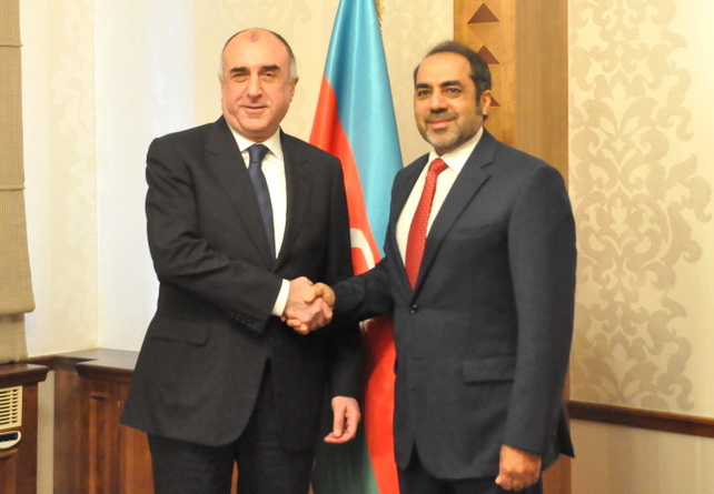 Эльмар Мамедъяров встретился с новоназначенным послом ОАЭ в Азербайджане - ФОТО