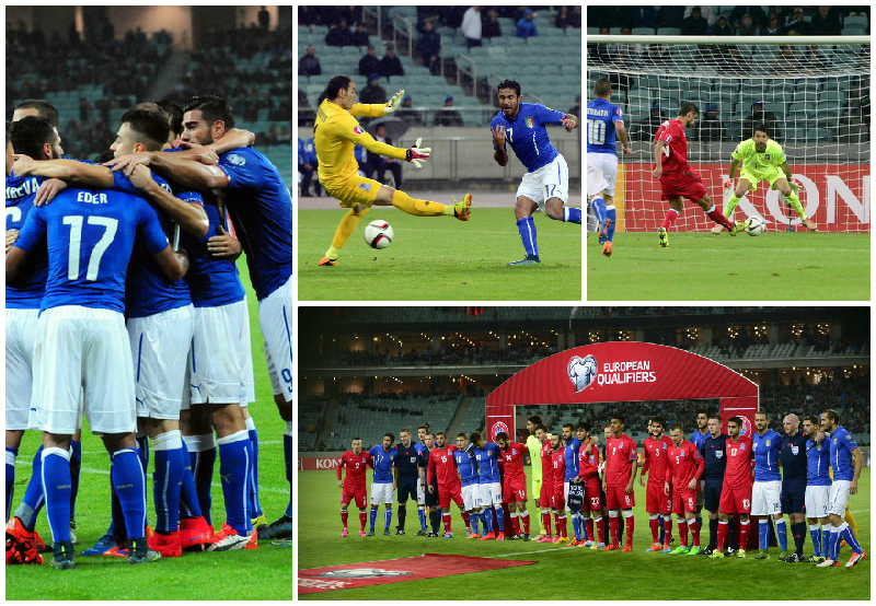 Решающий матч «Скуадры Адзурры» в Баку: Азербайджан 1-3 Италия – ФОТО