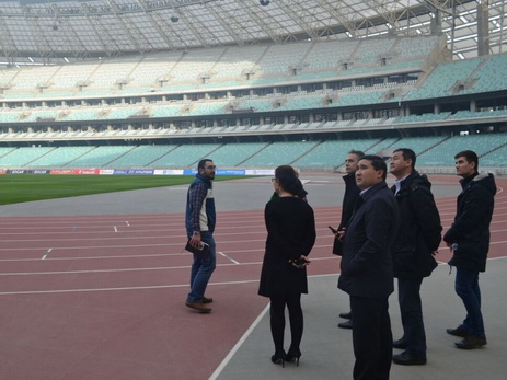 Представители ЭКСПО-2017 посетили Бакинский Олимпийский стадион - ФОТО