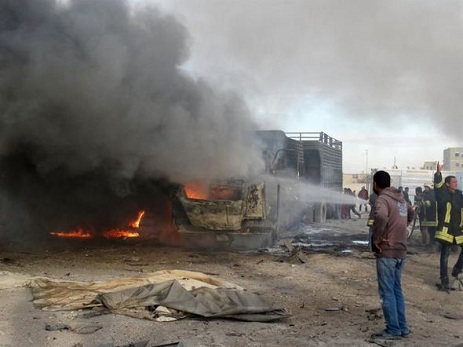 Rusiyanın Türkiyə humanitar yardım karvanını bombalaması nəticəsində 7 nəfər ölüb  – FOTO/VİDEO
