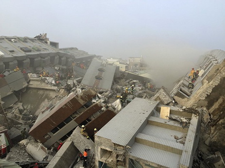 Количество жертв землетрясения на Тайване увеличилось до 14 человек