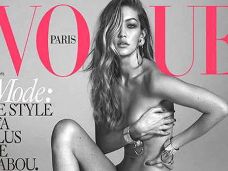 Обнаженная Джиджи Хадид украсила обложку французского Vogue – ФОТО