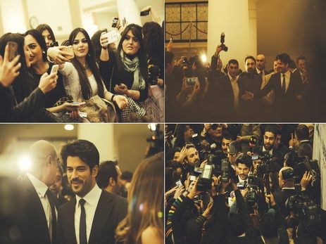 Невероятный ажиотаж бакинских поклонниц вокруг Бурака Озчевита в Киноцентре «Низами» - ФОТО - ВИДЕО