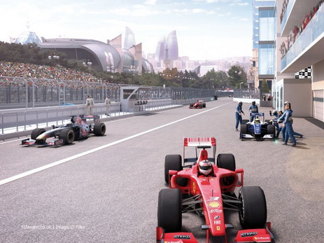 В связи с подготовкой к соревнованиям Формулы-1 перекрыты две центральные улицы Баку – КАРТА - ФОТО