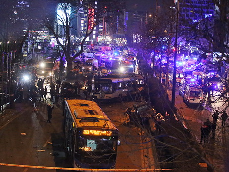 Beynəlxalq ictimaiyyət Ankarada baş vermiş terror aktı ilə bağlı Türk xalqına başsağlığı verib