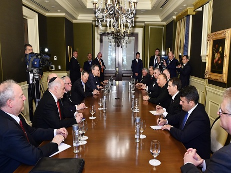 İlham Əliyev ABŞ-dakı yəhudi təşkilatlarının rəhbərliyi ilə görüşüb - FOTO