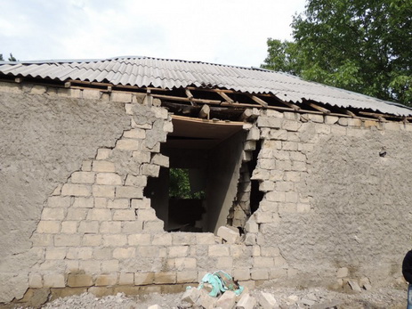В результате артиллерийских ударов армян нанесен ущерб 22 домам в селе Афетли Агдамского района - ФОТО