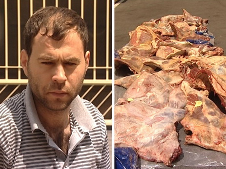 В Азербайджане задержан мужчина, пытавшийся накормить бакинцев тонной некачественного мяса - ФОТО