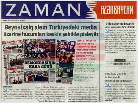“Zaman Azərbaycan“ qəzeti və saytı da bağlandı