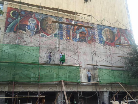 Что будет с мозаикой на стенах Бакинского Славянского Университета? – ФОТО