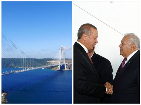 В Стамбуле состоялась церемония открытия подвесного моста Явуза Султана Селима - ФОТО
