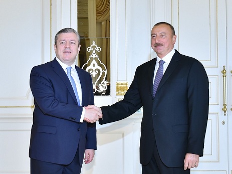 Prezident İlham Əliyev Gürcüstanın baş nazirini qəbul edib – FOTO