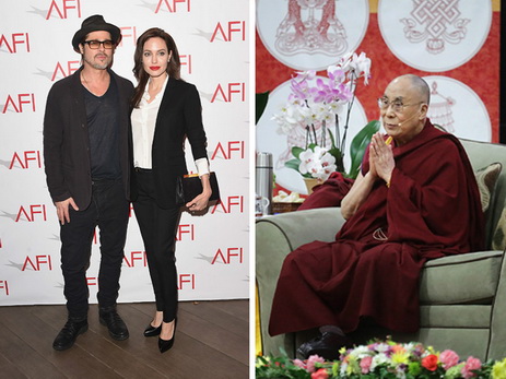 Далай-лама прокомментировал развод Анджелины Джоли и Брэда Питта - ФОТО