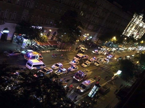 В результате взрыва в центре Будапешта пострадали два человека - ВИДЕО