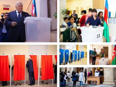 В Азербайджане проходит всенародный референдум - ФОТОРЕПОРТАЖ