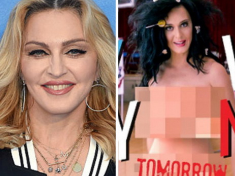 Мадонна голосует обнаженной вслед за Кэти Перри – ФОТО – ВИДЕО