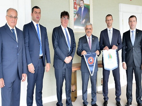 Президенты АФФА и УЕФА обсудили проект программы по развитию футбола - ФОТО