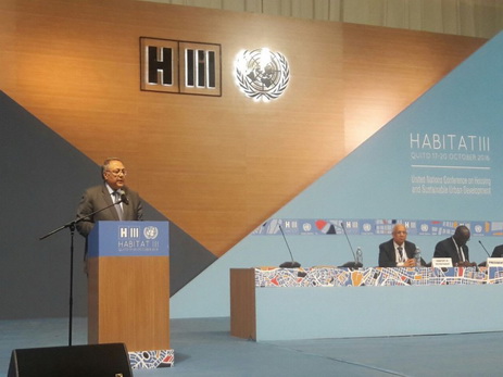 Постоянный представитель Азербайджана при ООН выступил на Конференции ООН по жилью и устойчивому городскому развитию - ФОТО