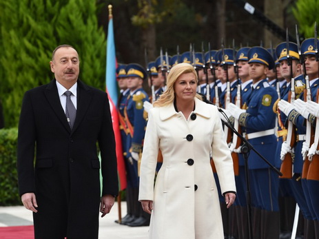 Состоялась церемония официальной встречи Президента Хорватии - ФОТО