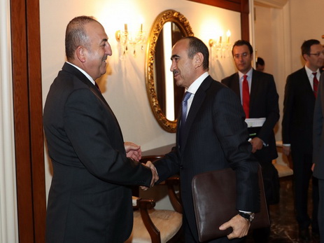 Али Гасанов встретился с министром иностранных дел Турции - ФОТО