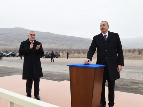 Президент Ильхам Алиев принял участие в закладке фундамента Ордубадской гидроэлектростанции - ФОТО